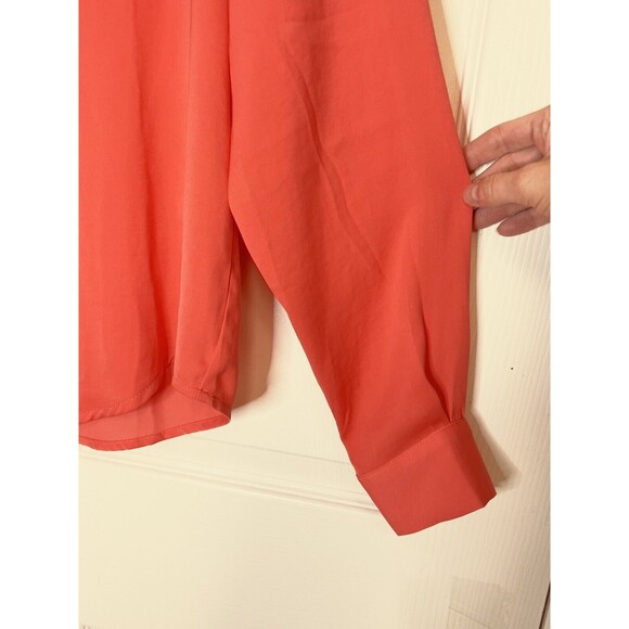 MSCH Moss Copenhagen MSCH Pullover Blouse Womens Size Small Salmon Coral Color - Picture 4 of 11
